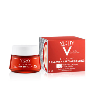 Vichy Liftactiv Collagen Specialist Night Cream 50ml | Anti-Aging Firming Care