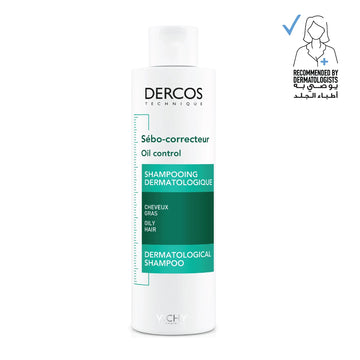 Vichy Dercos Oil Control Shampoo 200ml | Purifying Shampoo for Oily Hair