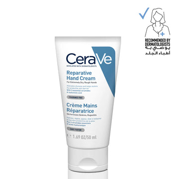 CeraVe Reparative Hand Cream 50ml | Restorative Hydration for Dry Hands