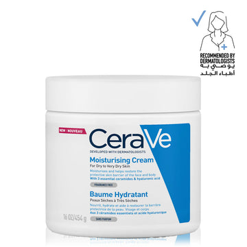CeraVe Moisturizing Cream | 12oz (340g) & 16oz (454g) | Rich Hydration for Dry Skin