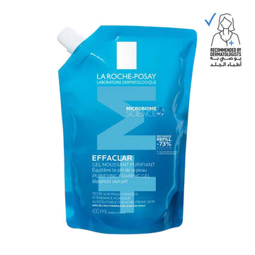 La Roche-Posay Effaclar Gel Moussant Refill 400ml | Purifying Cleanser for Oily Skin