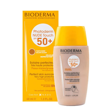 Bioderma Photoderm NUDE Touch Dorée SPF50+ 40ml | Mattifying Tinted Sunscreen