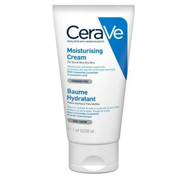 CeraVe Moisturizing Cream 50ml (1.69oz) | Rich Hydration for Dry to Very Dry Skin