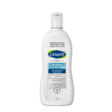 Cetaphil PRO Eczema-Prone Wash Lotion 295 ml | Gentle Cleanser for Dry & Sensitive Skin