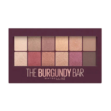 Maybelline The Burgundy Bar Eyeshadow Palette – 12 Shades