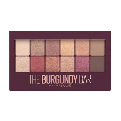Maybelline The Burgundy Bar Eyeshadow Palette – 12 Shades - Cosmoart