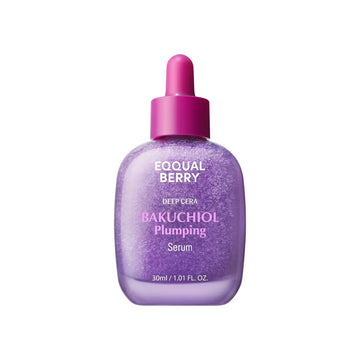 EQQUALBERRY Bakuchiol Plumping Serum 30ml | Retinol-Alternative Firm-Look + Pore Care