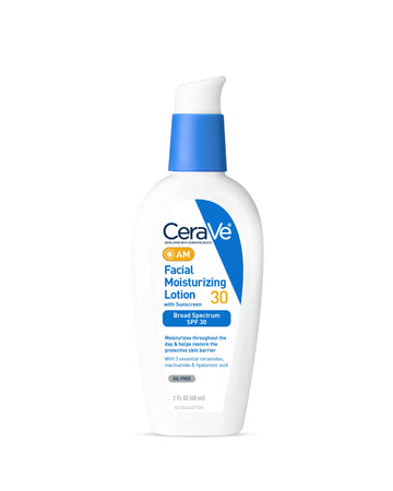 CeraVe AM Facial Moisturizing Lotion SPF 30 – 52ml | Hydrating Daily Moisturizer